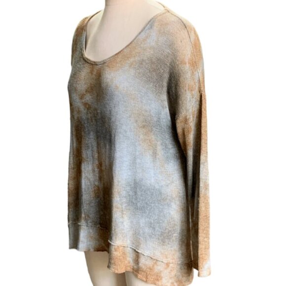 T Party Slouchy Knit Top Tie Die BOHO Lagenlook Sz L #23J - Picture 4 of 8